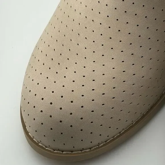 DV by Dolce Vita Women's Boots Sz 10 Bootie Beige Gerdy Elastic Ankle Wedge NWOT - Picture 8 of 11